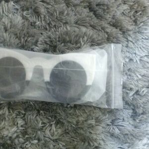 White and Black Cateye Sunglasses